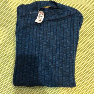 NWT blue mock turtleneck